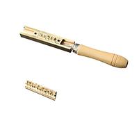 BINGNU Machine de Presse à Chaud, Machine à Chaud Cuivre de cuivre DIY d'estampage Chaude Lettre Laiton(Number 1 Set)