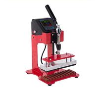 BINGNU Machine de Presse à Chaud, Manuel 10 In1 Calculateur Calcul de Chaleur Press for Le Transfert Logo personnalisé sur Stylo en Plastique Stamping à Chaud la Taille DIA 10-1 1mm(Rot)
