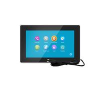 BINGNU Sonnette vidéo, Système d'interphone vidéo Intelligent Tuya Alimentation intégrée écran Tactile Complet visiophone caméra Super Grand Angle(J-B6-M721BA-B)