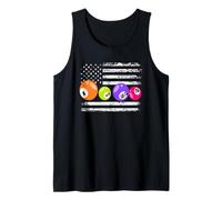 Bingo American Flag Numbers Joueur de bingo patriotique Débardeur