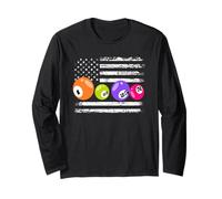 Bingo American Flag Numbers Joueur de bingo patriotique Manche Longue