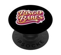 Bingo Babes Funny Women Crew Squad Dames Team Night Friends PopSockets PopGrip Adhésif