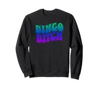 Bingo Bitch Bingo Girls Texte rétro ondulé Sweatshirt