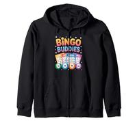 Bingo Buddies Friends Jeu Lucky Numbers Fun Social Winner Sweat à Capuche
