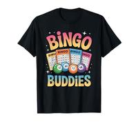 Bingo Buddies Friends Jeu Lucky Numbers Fun Social Winner T-Shirt