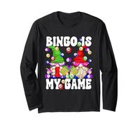 Bingo is My Game Funny GNOME Saying for Crazy Bingo Lady Manche Longue