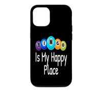 Bingo is My Happy Place Gagnant de l'amant de Joueur de Bingo Amusant Coque pour iPhone 12/12 Pro