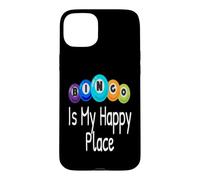 Bingo is My Happy Place Gagnant de l'amant de Joueur de Bingo Amusant Coque pour iPhone 15 Plus