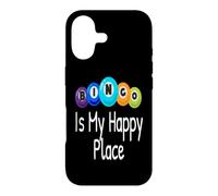Bingo is My Happy Place Gagnant de l'amant de Joueur de Bingo Amusant Coque pour iPhone 17