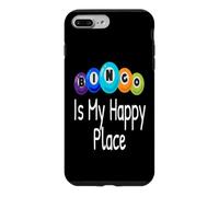 Bingo is My Happy Place Gagnant de l'amant de Joueur de Bingo Amusant Coque pour iPhone 7 Plus/8 Plus