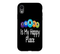 Bingo is My Happy Place Gagnant de l'amant de Joueur de Bingo Amusant Coque pour iPhone XR