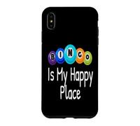 Bingo is My Happy Place Gagnant de l'amant de Joueur de Bingo Amusant Coque pour iPhone XS Max