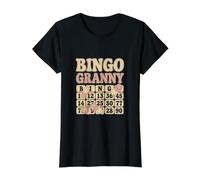 Bingo Mamie T-Shirt Graphique avec Valeur, Femme, Noir, M