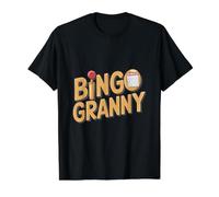 Bingo Mamie T-Shirt Graphique avec Valeur, Homme, Noir, L