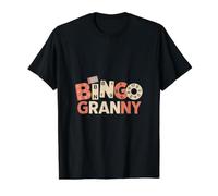 Bingo Mamie T-Shirt Graphique avec Valeur, Homme, Noir, S