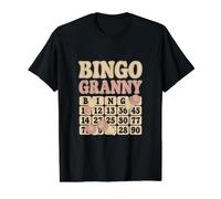 Bingo Mamie T-Shirt Graphique avec Valeur, Homme, Noir, XL