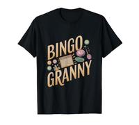 Bingo Mamie T-Shirt Graphique avec Valeur, Homme, Noir, XL