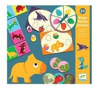 Bingo Mémo Domino Djeco Dinosaures Multicolore G
