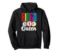 Bingo Queen 597 Jeu de bingo amusant et coloré Sweat à Capuche