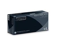 bingold Gants jetables en nitrile 35black Lot de 10 x 100, 1000) (Pack Of 1000)
