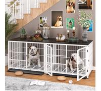 BingoPaw Cage pour Chien Taille L Meuble Cage Chien Grande Taille Caisse Caisse pour Grand Chien Interieur 91.5x63.5x74.5cm