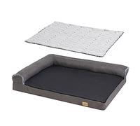 BingoPaw Panier Chien Déhoussable, Canapé Chien XL Matelas Orthopédique en Mémoire de Forme Idéal pour Chiens de Taille Moyenne à Grande, 120 x 90 x 25 cm (XL)