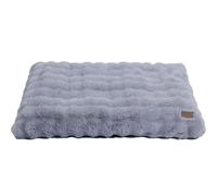 BingoPaw Panier Chien Grande Taille: 105x70x12cm Coussin Chien XL Déhoussable et Lavable en Machine, Tapis Matelas Lit Confortable, Tissu Peluche Doux, Gris