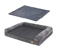 BingoPaw Panier Chien Taille Grande: Coussin pour Grand Chien Déhoussable Lit Lavable en Peluche pour Chiens Canape Orthopétique avec Rebord pour Animaux de Compagnie 120x90x20cm