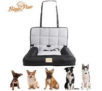 BingoPaw Siege Auto Chien Chat Panier Chien Voiture Etanche Coussin Chien Déhoussable 66x58x10cm