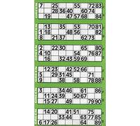 Bingosupermarket Lot de 6 planches et 600 tickets géants de bingo