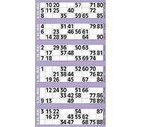 Bingosupermarket Lot de 6 planches et 600 tickets géants de bingo
