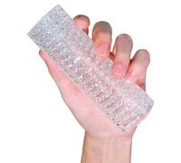 bingx Bague sertie de Cristal Transparent