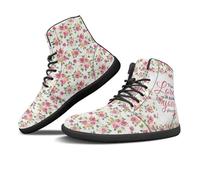 Binienty Baskets tendance larges pour homme et femme - Chaussures pieds nus minimalistes antidérapantes - Semelle extérieure zéro goutte, Verset rose, 50 EU