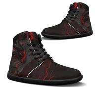 Binienty Chaussures pieds nus larges pour homme - Chaussures de randonnée minimalistes - Soutien de la cheville, Blitz Dragon, 44 EU