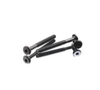 binifiMux Lot de 10 écrous à tête fraisée M8 75 mm pour raccord de meubles Noir