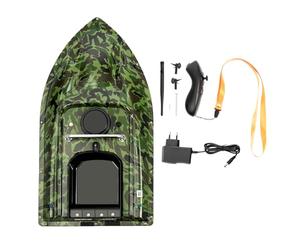 biniliubi 500M Bateau Amorceur, 1.5KG Chargement, télécommandé Bateau d'appât sans Fil Pêche d'amorce Double Moteurs (Bateau Camouflage)