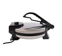 biniliubi Appareil à crêpes en fer pour crêpes sucrées et galettes salées avec plaque rainurée Réglage de la température en continu Noir