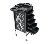 biniliubi Coiffure Chariot Salon roulettes Tiroir Extensibles Support Appareils Coiffeur Chaise CosméTiques Beauté Mobilier EsthéTique Multiples Tiroirs Professionnel Salons Rangement SèChe-Cheveux