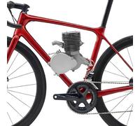 biniliubi Kit Motorisation Vélo 100cc 2 Temps Essence Moteur Complet Haute Vitesse 45 km/h Transformation Vélo en Cyclomoteur pour VTT Vélo de Route 26-28 Pouces