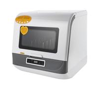 biniliubi Mini Lave-Vaisselle Table Espace Couverts Sur Mesure Maison Bureau Camping Dortoirs Lavage Fruits Petit Lave-Vaisselle Portable Multifonction Pas D'Installation Nettoyage Complet (Blanc)