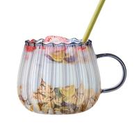 Biniveil 400ml Tasses À Citrouille Transparentes | Tasses De Citrouille En Verre Avec Poignée | Tasses À Café En Verre Transparent | Tasses Classiques D'Halloween | Pour Café, Thé, Lait, Jus