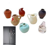Biniveil Aimants Vase Pour Réfrigérateur - Petits Vases Magnétiques À Fleurs Pour Frigo,8 Pièces Mignons Autocollants Résine Déco Réfrigérateur Pour Cuisine Tableau Blanc Casier Salle De Classe Maison