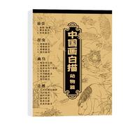 Biniveil Album De Copie De Peinture Chinoise Dessin Blanc,Album De Copie De Peinture Chinoise Pour Débutants - Cahier De Pratique D Écriture Et Croquis Chinois Pour Maison École Dortoir Salle De