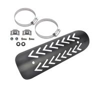 Biniveil Bouclier Thermique pour Échappement de Moto, Couvercle pour Tuyau de Moto, Protection Anti-Brûlure Étanche pour Voyage Trajet Quotidien Usage Extérieur Modification Rénovation