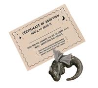 Biniveil Câlin Animaux De Poche,Statuette Miniature Apaisante En Forme De Dragon - Statue Souvenir Réconfortante - Pour Adolescents Adultes Employés Voyage Réunions De Travail Salles D'Attente