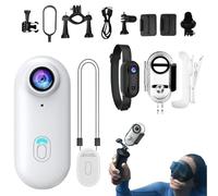 Biniveil Caméra corporelle - Caméra de sport de plein air - Appareil de vlogging portable, grand angle de 170 degrés, caméra étanche pour sport, moto, vélo, gym, randonnée, voyage en plein air