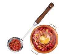 Biniveil Écumoire | Cuillère Filtre pour Huile Végétale - Cuillère Filtrante Anti-Dérapante en Maille Fine pour Aliments, Huile et Graisse, Écume de Bouillon, Cuisine Maison
