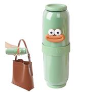 Biniveil Gobelet de Bain de Bouche de Voyage, Porte-Brosse à Dents pour Voyage - Tasse de rince-Bouche de Voyage drôle - Tasse de Bain de Bouche scellée, récipient à Serviettes pour Les Voyages