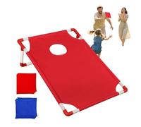 Biniveil Jeu De Lancer De Sacs De Haricots - Jeu De Palets Compact Extérieur,Jouet Amusant pour Tout-Petits Garçon et Fille Anniversaire Pelouse Jardin Arrière-Cour Plage Fête Intérieur