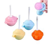 Biniveil Moules à Suçettes en Silicone - 4 Moules pour Bonbons Gélifiés,Silicone Antiadhésif pour Préparation de Desserts Chocolat et Décoration de Friandises